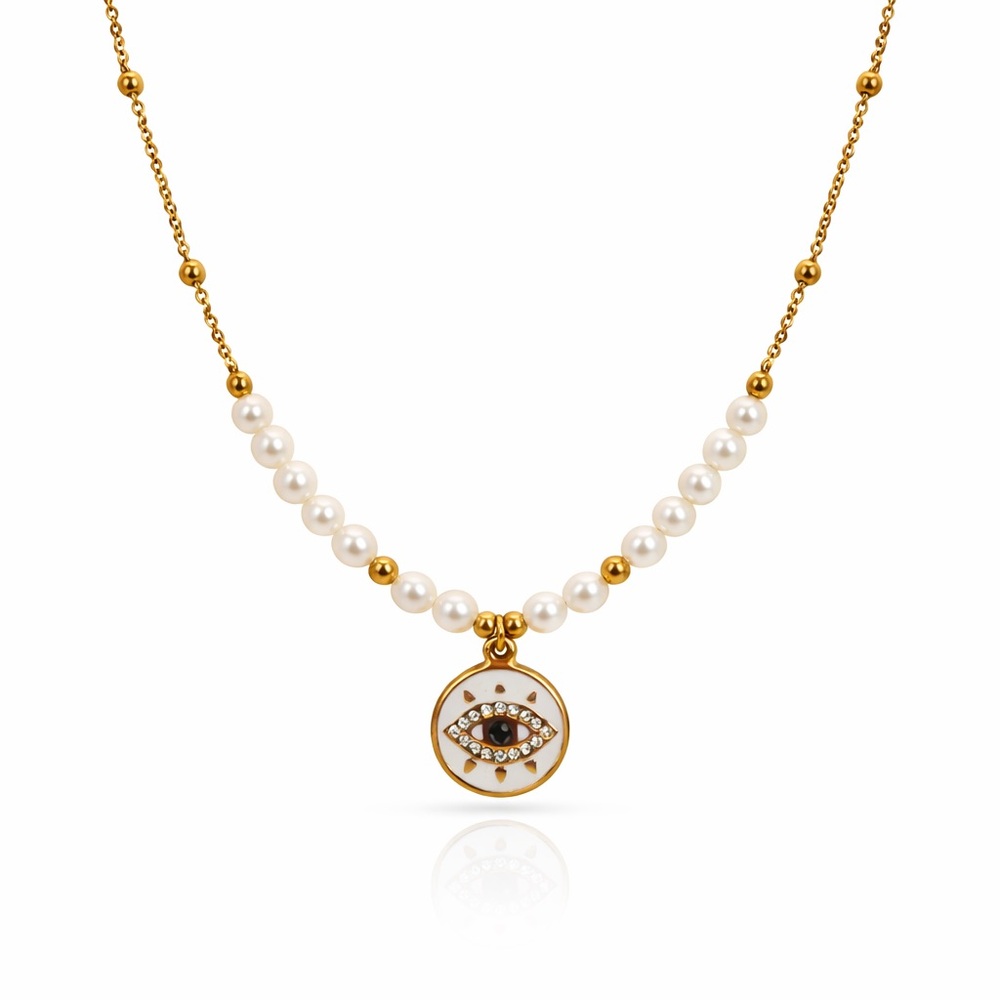 Natural Freshwater Pearl Necklace w Pendant